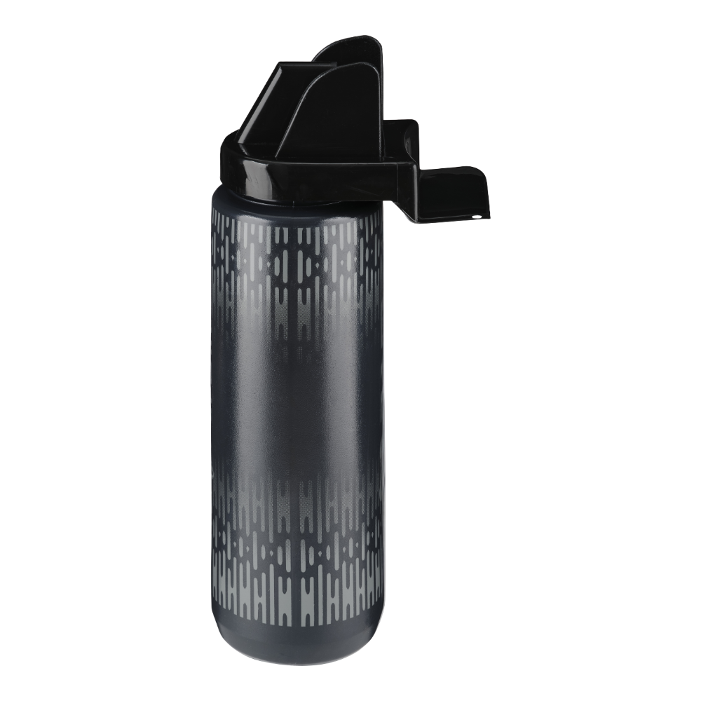 Charcoal Ram Rugby Hygienic Water Bottle 1000ml with zero-contact nozzle for safe, germ-free hydration during sports activities