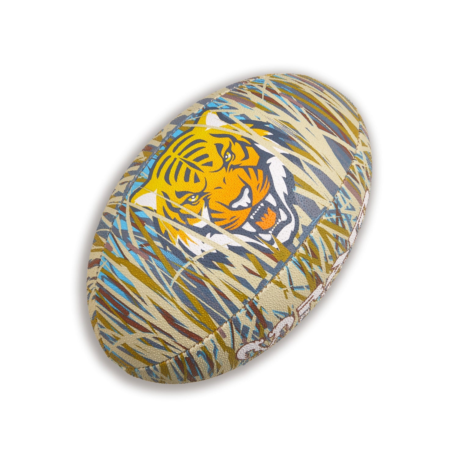 Ram Rugby Animal Design Squad Trainer rugby ball in vibrant color with 3D grip, durable polycotton for all ages training