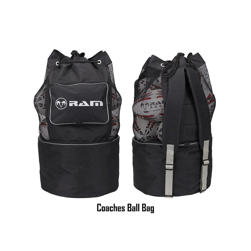 Ram Rugby custom breathable backpack ball bag with logo personalization, designed for rugby clubs and coaches delivery 14-18 weeks