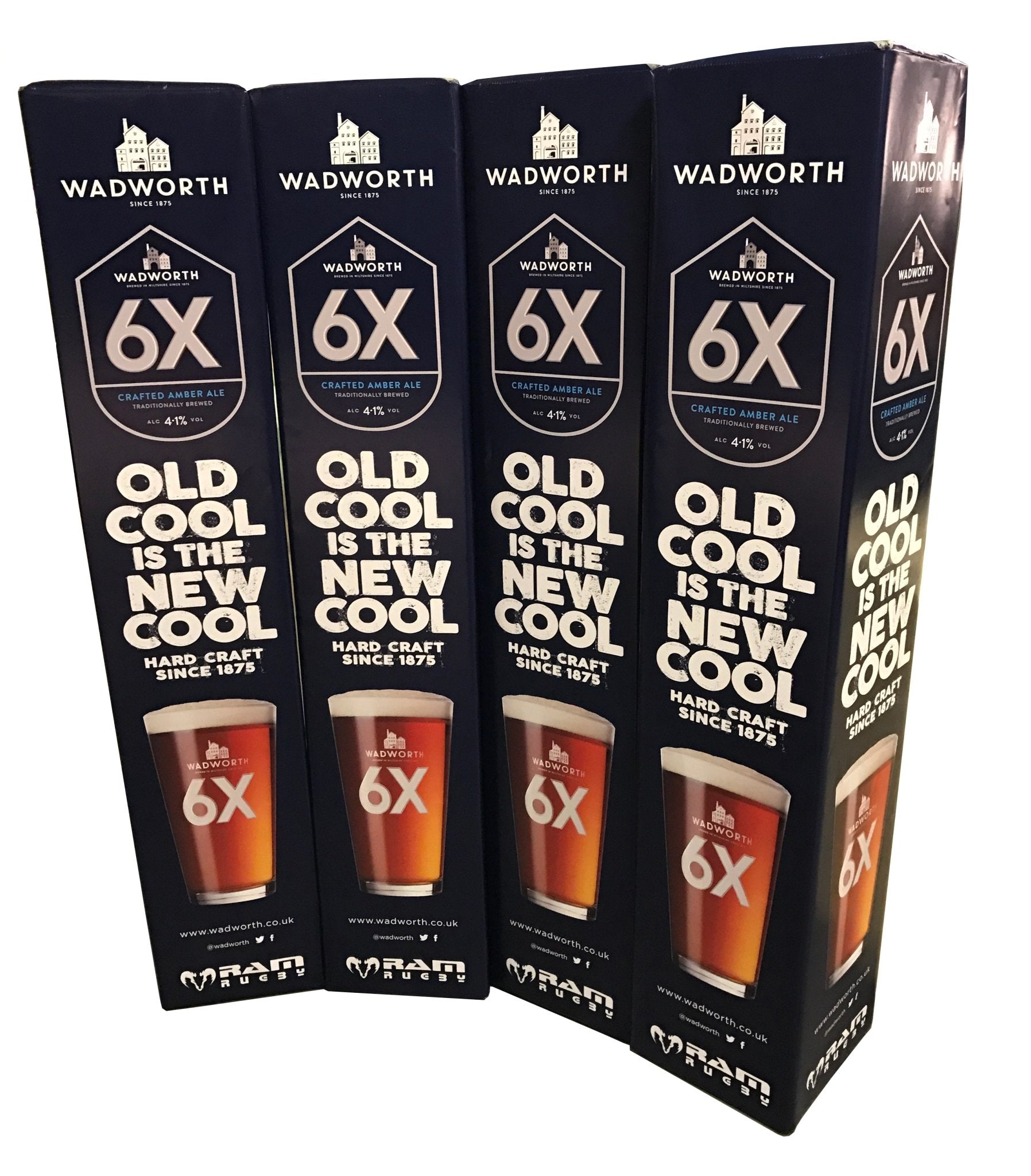 Ram Rugby Custom 10" Junior Post Protectors showing vibrant digitally printed design on durable foam padding for rugby posts