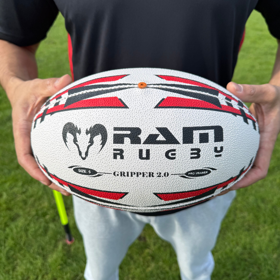 What do the IRB and World Rugby approval stamps on a rugby ball mean?