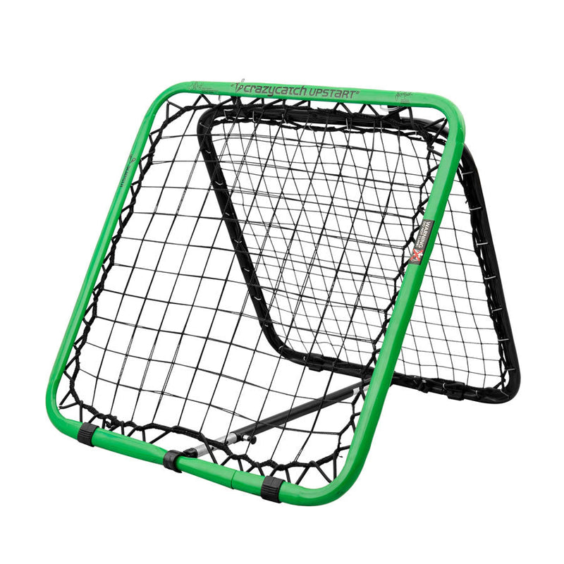 Outdoor trampoline rebounder with safety net on green lawn representing the Rebounders collection for active play