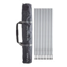 Ram Rugby 1 Metre Training Poles set of 12 white shatterproof PVC agility slalom boundary poles for fitness drills