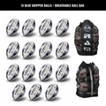 Ram Rugby Gripper 2.0 Pro Trainer Rugby Ball Bundle 15 Balls 1 Bags