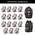 Ram Rugby Gripper 2.0 Pro Trainer Rugby Ball Bundle 15 Balls 1 Bags