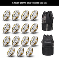 Ram Rugby Gripper 2.0 Pro Trainer Rugby Ball Bundle 15 Balls 1 Bags