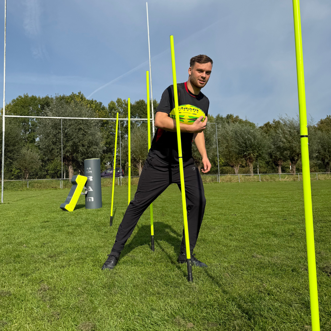 10 x Tweedelige trainingsstokkenset - Slalomstokken