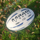 Bright blue Ram Rugby Giant 66cm Super Jumbo rugby ball with 3D grip, extra-large fun ball for prizes and promotions