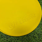 Ram Rugby Flat Marker Cones set showing 20 non-slip rubber training markers in yellow, red, white, and blue colors.