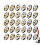 Thirty Ram Rugby Gripper 2.0 Pro Trainer rugby balls neatly stacked with two breathable ball bags for easy transport and storage