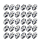Set of 30 Ram Rugby Gripper 2.0 Pro Trainer rugby balls stacked with two black breathable storage bags for ball bundles