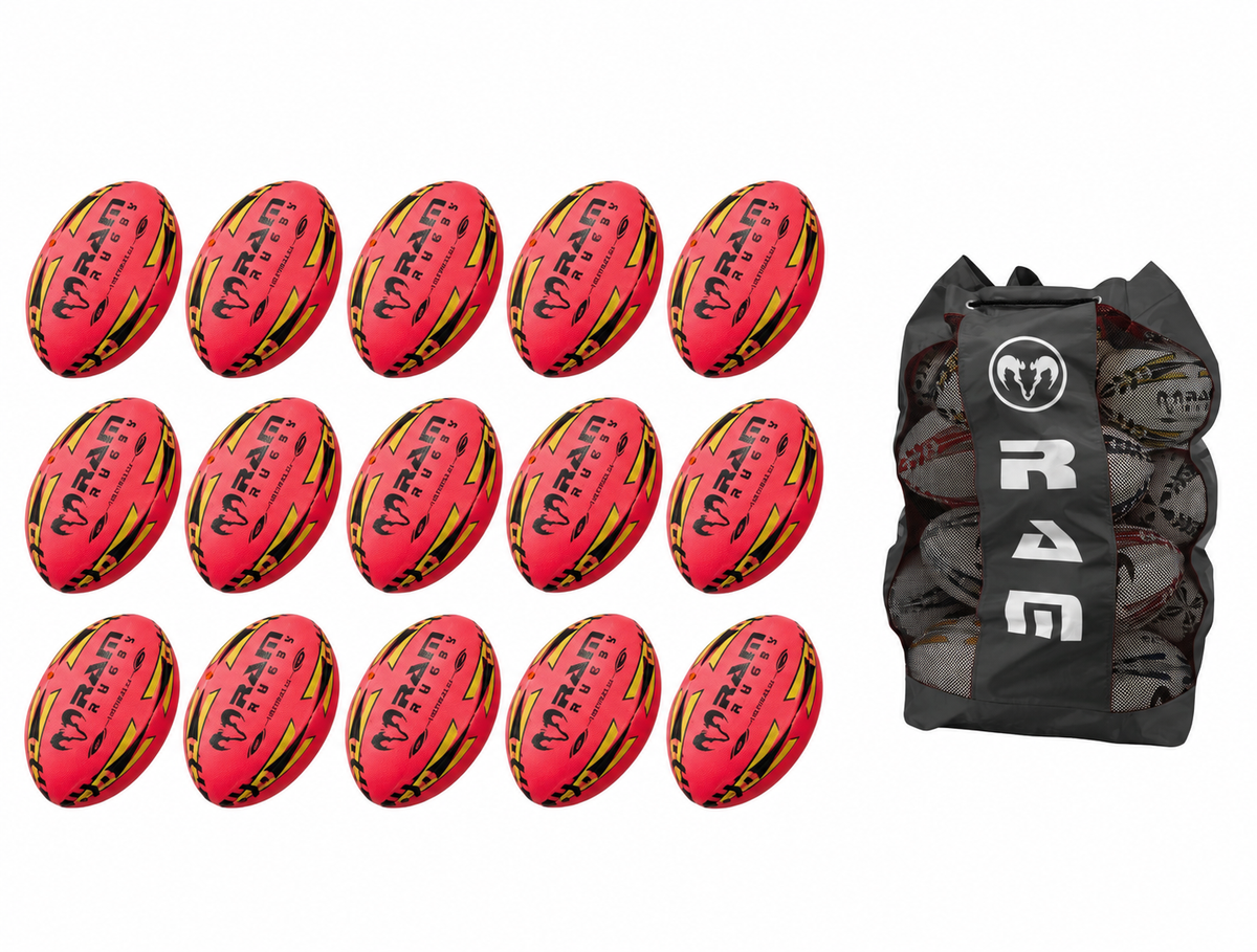 Gripper 2.0 Pro Trainer Neon Pink Ball Bundle - 15 ballen en 1 tas