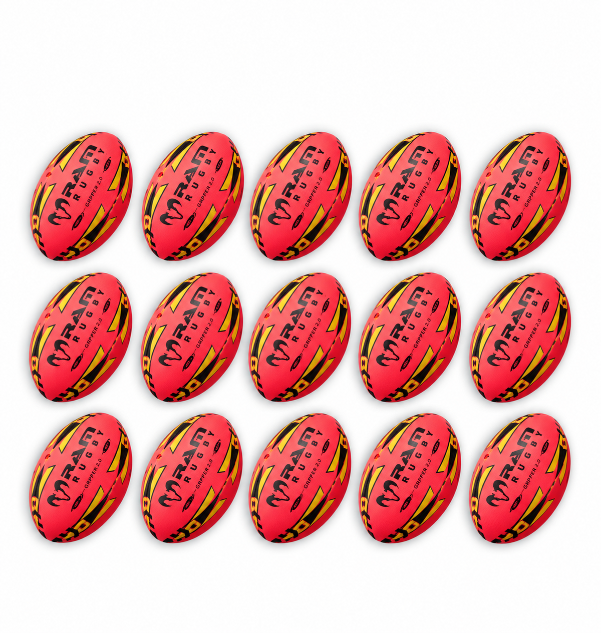 Gripper 2.0 Pro Trainer Neon Pink Ball Bundle - 15 ballen en 1 tas