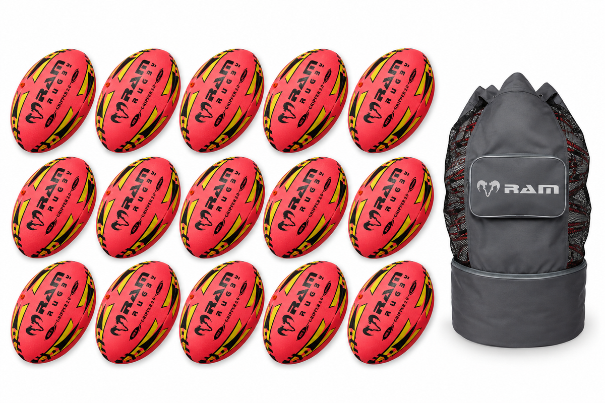 Gripper 2.0 Pro Trainer Neon Pink Ball Bundle - 15 ballen en 1 tas
