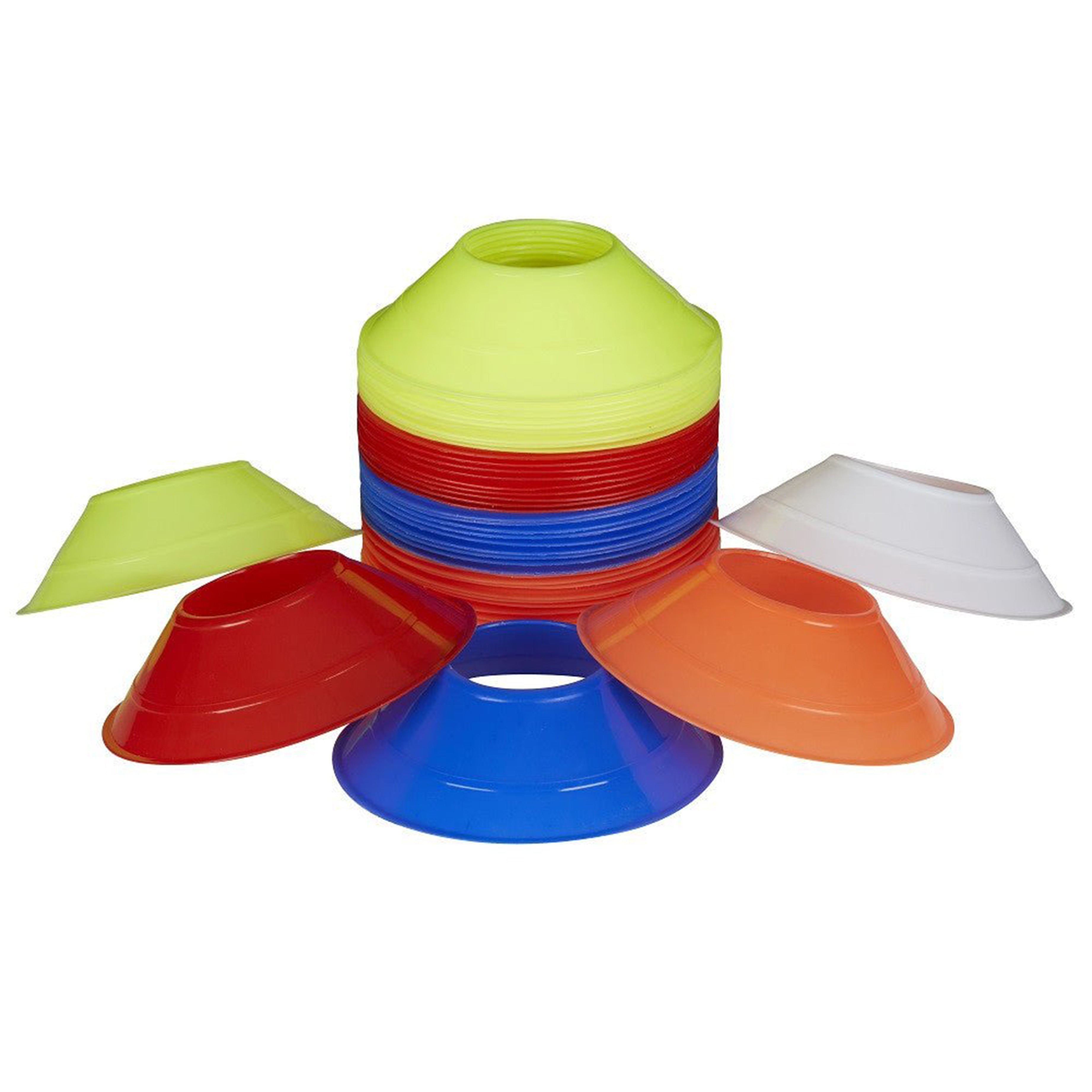 Ram Rugby Mini Marker Cones set of 50 colorful lightweight training equipment for rugby coaching drills with stand holders