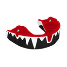 Opro Platinum Adult Mouthguard showing durable black outer layer and flexible inner cushioning for impact protection