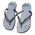 Ram Rugby Flip Flops in black durable rubber designed for quick and easy rugby boot removal for adults and youth.