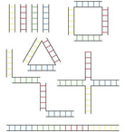 Ram Rugby Fitness Agility Ladder with tubular rungs laid out in a quad 4-way design for multi-directional training