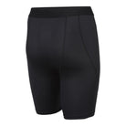 Ram Rugby Baselayer Shorts in black, moisture-wicking thermal base layer with 250gsm power stretch fabric for training
