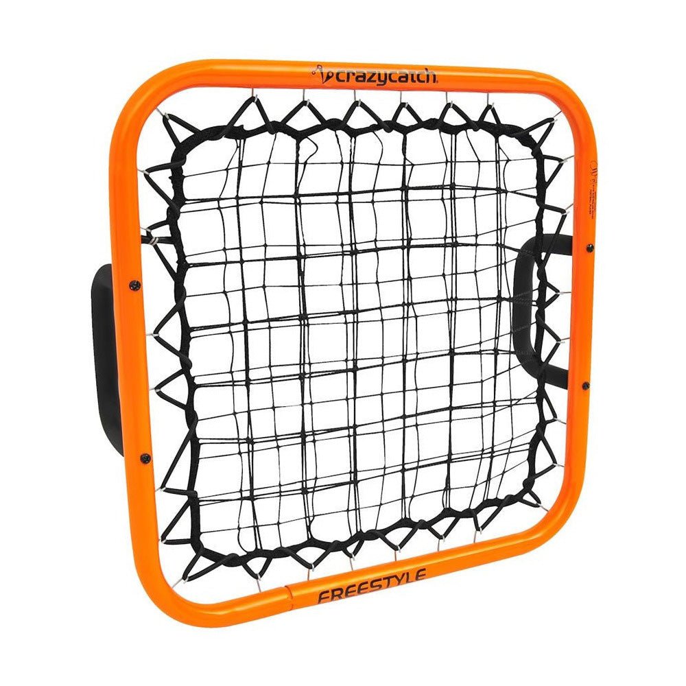 Crazy Catch Freestyle rebound net with dual-layer mesh and ergonomic handle for hand-eye coordination and catching training
