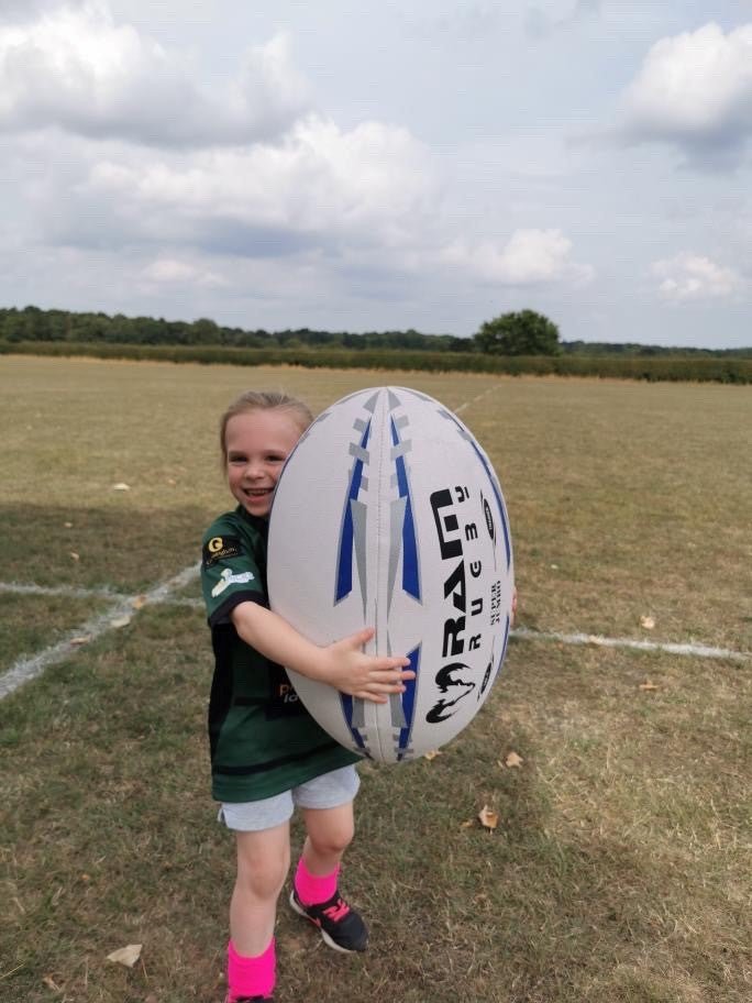 Ram Rugby Custom Giant 66cm Super Jumbo Rugby Ball in white and black, extra-large fun ball for promotions and events
