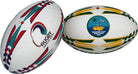 Ram Rugby Victor Raider Touch custom printed rugby balls in vibrant colors with full-color logo and text personalization options