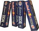 Set of 4 Ram Rugby custom digitally printed rugby post protectors in vibrant colors, designed for safety and branding.