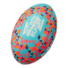 Ram Rugby custom printed Gripper 2.0 training ball with vivid full-color logo printing for club and school teams