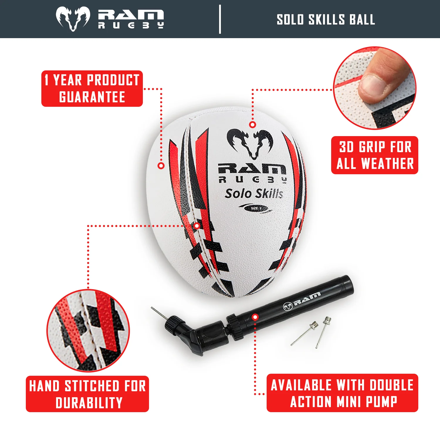 RAM Rugby kado set