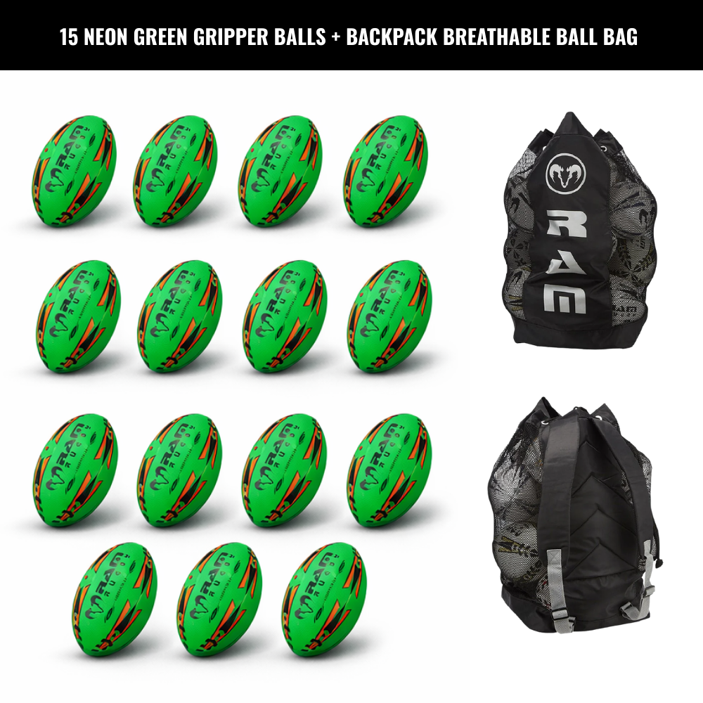 Gripper 2.0 Pro Trainer Neon Ballenbundel - 15 x ballen en 1 tas