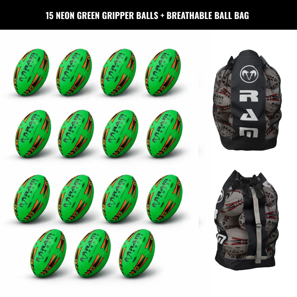 Gripper 2.0 Pro Trainer Neon Ballenbundel - 15 x ballen en 1 tas