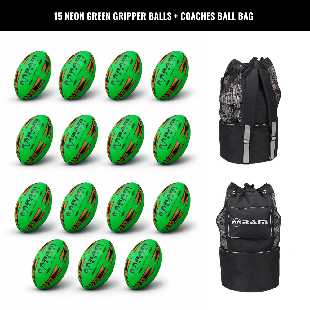 Gripper 2.0 Pro Trainer Neon Ballenbundel - 15 x ballen en 1 tas