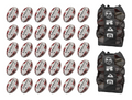 Ram Rugby Gripper 2.0 Pro Trainer Rugby Ball Bundle 30 Balls 2 Bags