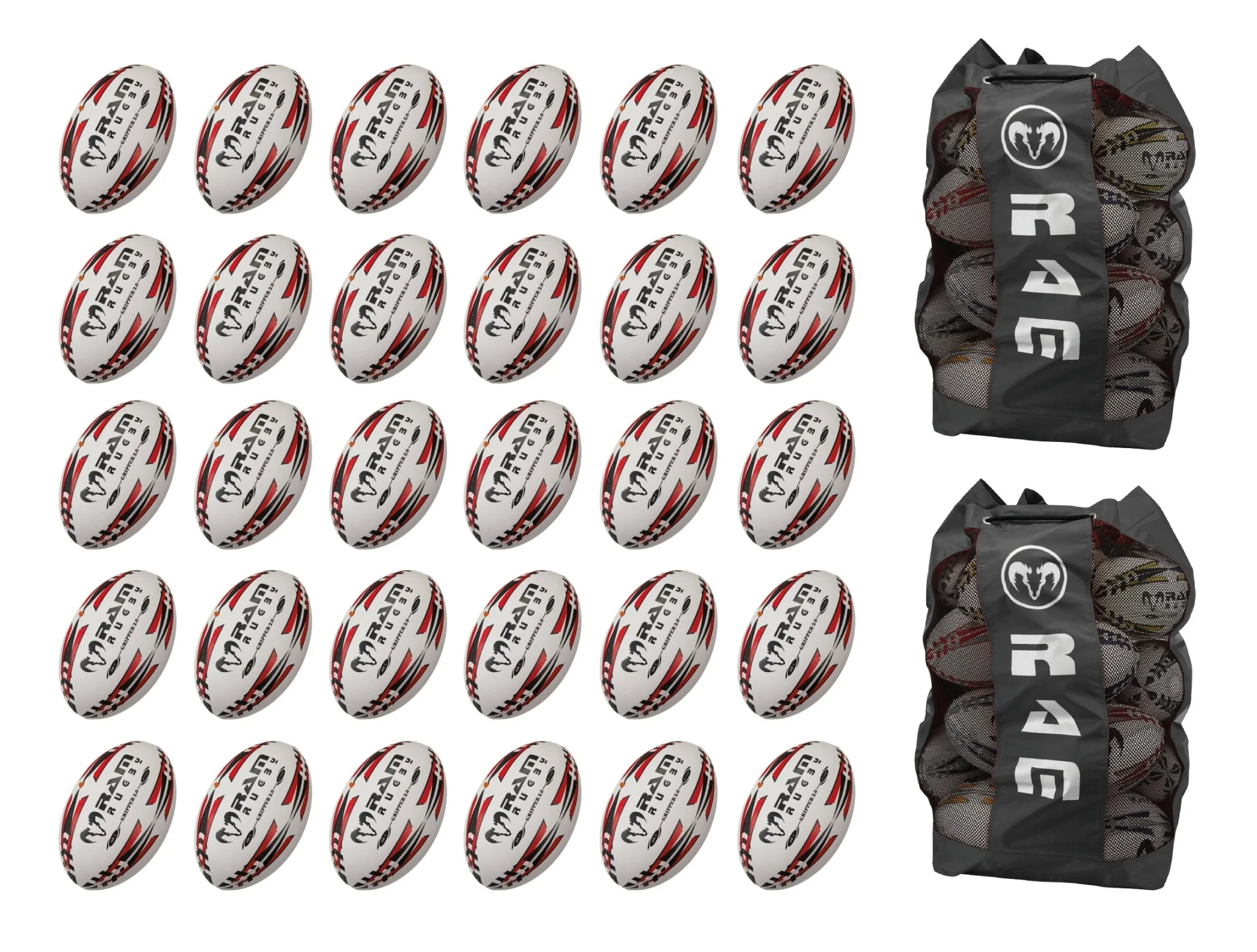 Gripper 2.0 Pro Trainer Ball Bundle - 30 ballen en 2 zakken