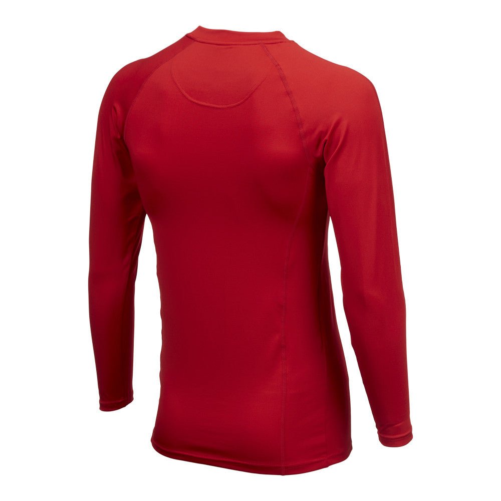 Ram Rugby Longsleeve Baselayer Top in black with stretchy 250gsm power stretch fabric, designed for warm winter training