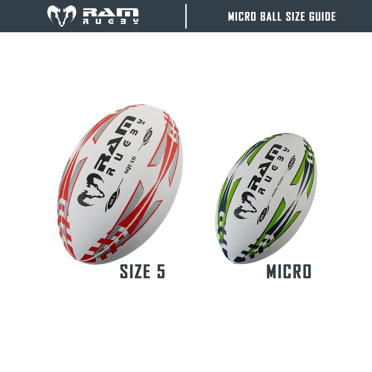 30 x Micro Rugby - Trainer Rugbyballen pakket - Maat 2.5