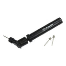 Ram Rugby Double Action Mini Ball Pump with needles, compact handheld inflator for fast rugby and sports ball inflation