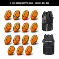 Ram Rugby Gripper 2.0 Pro Trainer Neon Ball Bundle 15 Balls with 1 Bag