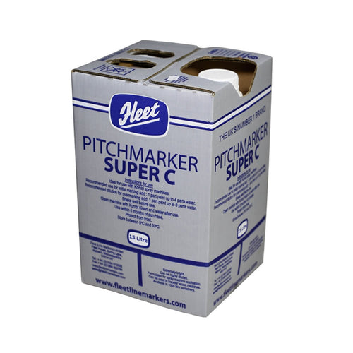 Fleet Line Pitchmarker Super C white line marking paint 10L drum for sports field marking with durable, high-coverage formula
