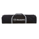 Ram Rugby Portable Pitch Respect Barriers 100m showing barrier poles with metal spikes and bright red tape for field boundaries