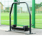 Ram Rugby Premier freestanding bootwiper with wide steel brushes and scrapers for heavy-duty outdoor boot cleaning