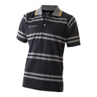 Ram Rugby Yarn Dye Polo Shirt in charcoal grey, poly cotton 280 gsm, standard fit with classic collar for men