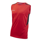 Ram Rugby sleeveless technical T-shirt in black, lightweight breathable polyester training tee with round neck design