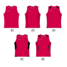 Ram Rugby sleeveless technical T-shirt in black, lightweight breathable polyester fabric ideal for training and warm weather