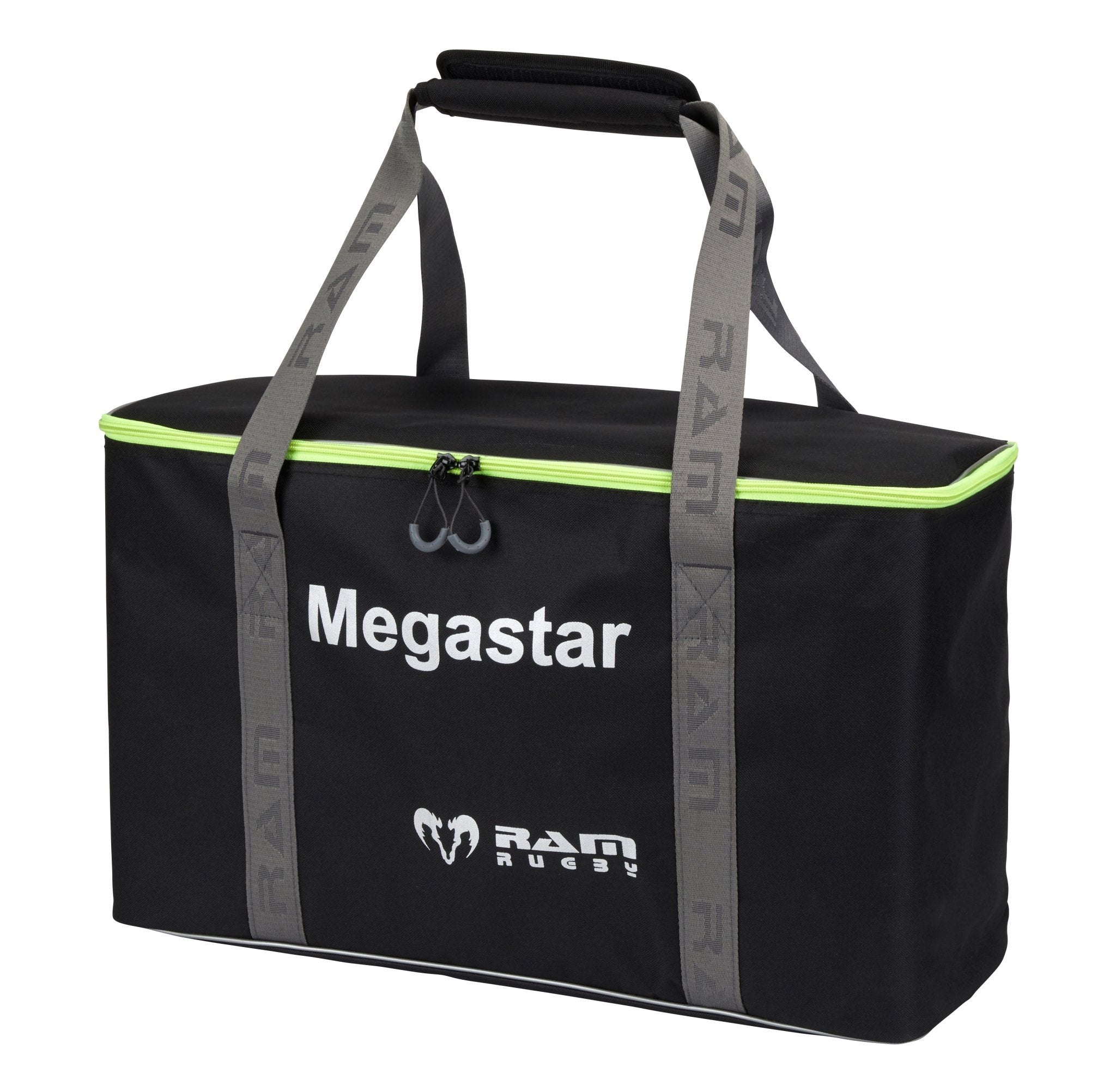 Nightsearcher Solaris Megastar floodlight carry bags set showing two black padded storage bags for secure transport and protection
