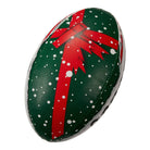 Ram Rugby Christmas Midi Squad Trainer Ball Size 2 with festive red and green holiday wrap for fun rugby training sessions