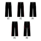 Ram Rugby custom wet bottoms in black with mesh lining, straight leg fit, and 12-inch side zipper for contact training